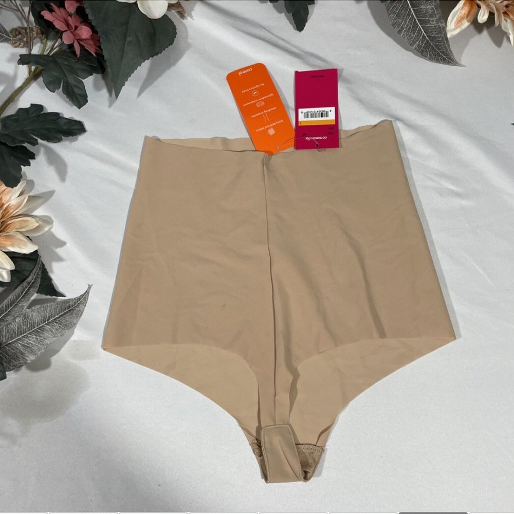 NEW $38 Commando [ Small ] Control Top Thong in‎ True Nude #5258 - Picture 7 of 11